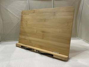 特大サイズ 39x28cm ブックスタンド wishacc 読書台 書見台 竹製