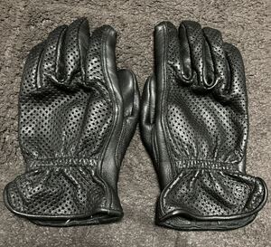 デグナー WL962MA レザー メッシュグローブ 鹿革 DEGNER Mサイズ 手袋 GLOVES ブラック パンチング