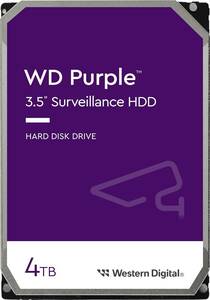 【高耐久】 WD Purple 監視システム用ハードディスクドライブ HDD3.5インチ 未使用品 Western Digital 4TB WD Purple Surveillance HDD