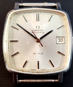 稼動品 OMEGA オメガ ST 162.0060 デビル 自動巻き Cal.1012 デイト シルバーダイヤル メンズ腕時計 アンティーク ヴィンテージ 腕時計