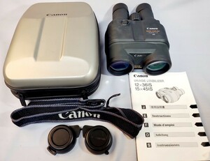 Canon 双眼鏡 IMAGE STABILIZER 15X45 IS 4.5°UD キャノン 防振 手ブレ補正機器搭載 光学機器 動作確認済み