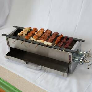 売れてます ♪ やきとり 焼器台 串焼き鳥鶏丼 キャンピングカー 模擬店 文化学園祭り イベント フェス 下火式 プロパン ガス コンロ 道の駅