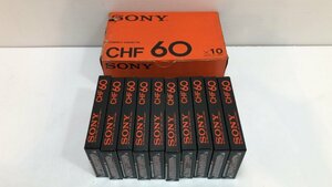 未使用品！ SONY CHF60 カセットテープ 未開封 10個 日本製 DPメカ TypeⅠ ※外箱ダメージ有　CHF 60