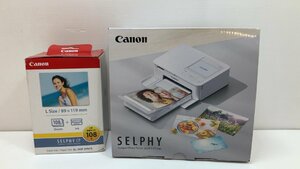 未使用品！ Canon 多機能ミニフォトプリンター SELPHY CP1500 ピンク + Lサイズ用紙 108枚＆インク KL-36IP セット Wi-Fi