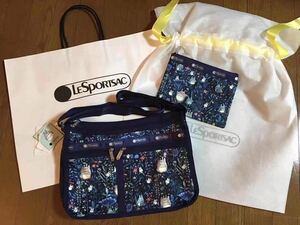 LeSportsac レスポートサック ×となりのトトロ　DELUXE EVERYDAY BAG 7507 U022 TOTORO BOTANICAL