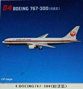 04　BOEING767-300（旧塗装）　JALウイングキットコレクション7　1/500　ディスプレイ台座付き　エフトイズ　