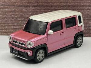 即決有★プルバックカー SUZUKI スズキ ハスラー HUSTLER チアフルピンクメタリック×ホワイト2トーンルーフ カラーサンプル ★ミニカー