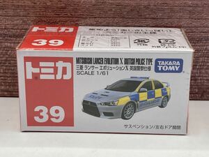 即決有★トミカ 39 三菱 ランサーエボリューション X 英国警察仕様 ベトナム製★ミニカー 未開封