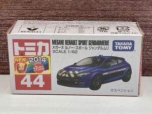 即決有★トミカ No.44 メガーヌ ルノー・スポール ジャンダルムリ 新車シール★ミニカー 未開封