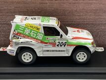 即決有★デルプラド 1/43 三菱 パジェロ エボリューション 1998 MITSUBISHI PAJERO EVORUTION パリダカ ラリー★ミニカー_画像5