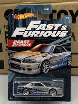 即決有★HW hotwheels ホットウィール FAST&FURIOUS ワイルドスピード 日産 スカイライン SKYLINE GT-R R34★ミニカー_画像1