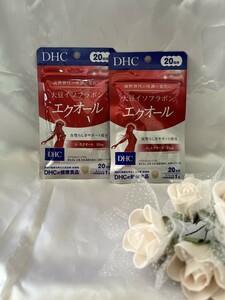 U03050 DHC 大豆イソフラボン エクオール 20日分 20粒 賞味期限25,10 ×2個 未使用品 送料120円 