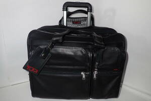 TUMI Tumi Carry case suitcase size : approximately 37.2.× approximately 45.× approximately 25. black leather 2 wheel caster 