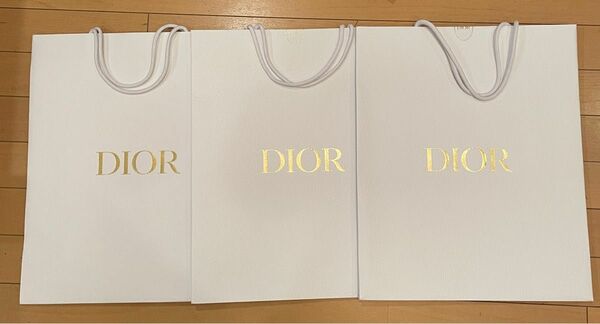 Dior クリスチャンディオール　ショッパー　大きめ　3枚