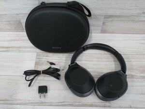 Ω 新F 0105♪ 保証有 SONY【 WH-1000XM2 】ソニー ワイヤレスノイズキャンセリングステレオヘッドセット ブラック ケース付