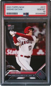 1円出品 PSA10 Topps Now トップスナウ 大谷翔平 517 エンゼルス 2023 Topps Now 517 Shohei Ohtani 二刀流 30号ホームラン HR 860