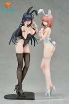 黒バニー葵 白バニー夏芽 2体セット PVCフィギュア 箱無し_画像1