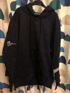 定価15120円 新品 ATMOS LAB REFLECTIVE SWEAT ZIP HOODIE アトモス ラボ ジップ スウェット フーディー パーカー 紺