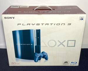 KGNY3858 SONY ソニー PlayStation3 プレイステーション3 PS3 CECHL00 80GB ブラック 本体 未使用コンセント 現状品