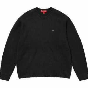 S Supreme 24SS Boucl Small Box Sweater Black　Boucle