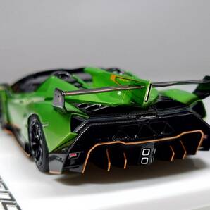 AXELLWORKS特注(シークレットモデル)メイクアップ/アイドロン 1/43 Lamborghini Veneno Roadster Giallo Verde Pearl Limited 32 pcs.の画像3