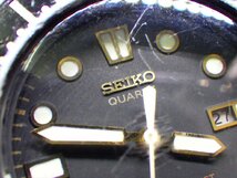 ○14 送料無料 当時物 SEIKO セイコー ダイバー 黒文字盤 150ｍ デイト 動作品 2625-0010 クォーツ 腕時計_画像3