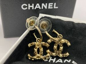 CHANEL シャネル ココマーク スパイク フープ ピアス ヴィンテージ 