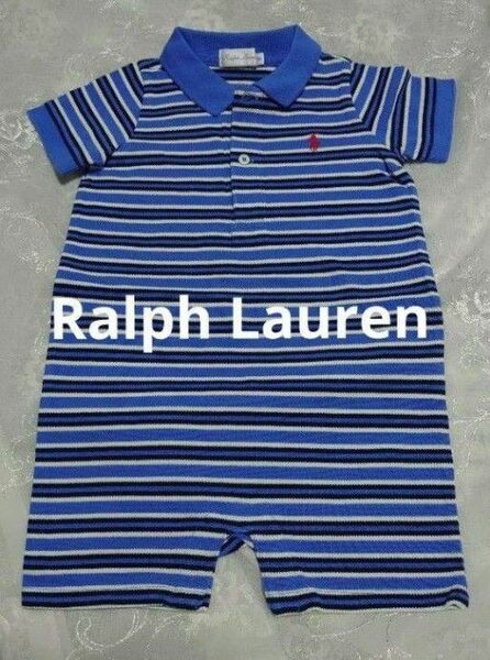 ★3月限定価格★【未使用品】☆Ralph Lauren☆ラルフローレン☆ポロシャツ☆ロンパース☆80☆ ボーダー