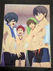 rd13 ★クリアファイル★ ハイ☆スピード!　Free! Starting Days　アニメディア特典 非売品　 七瀬遙　橘真琴　桐嶋郁弥　椎名旭　桐嶋夏也