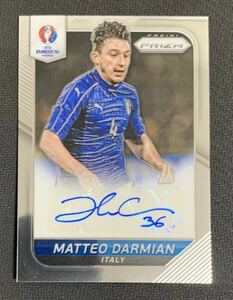 2016 Panini Prizm UEFA Euro Matteo Darmian Auto Italy 