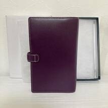 ファイロファックス　システム手帳　ホルボーン　バイブルサイズ　パープル　6穴　リング径15mm　本革　filofax　Holborn 　美品_画像2