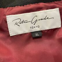【送料無料】Retro Grade TOKYO 羊革 ダブルライダースジャケット レザー XL 【USED】 _画像7