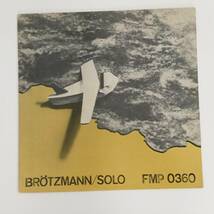 Free Jazz【LP】Peter Brotzmann / Solo / FMP 0360_画像1
