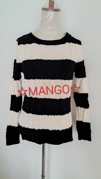 MANGO BASICS★ボーダー セーター