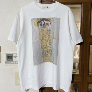 クリムト アート Tシャツ 美術館 XL スーベニア 接吻 プロモ プリントTシャツ 