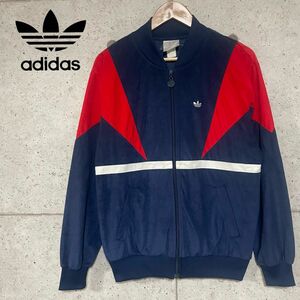 80s 白タグ adidas アディダス ベロア トラックジャケット ジャージ