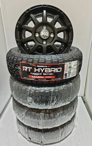 【数量限定 特選 新品】H4 MOTOR X1 4.5-14+48 4/100 モンスタ RTハイブリッド 165/65R14【14インチ タイヤホイール４本セット】軽自動車