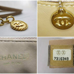 【1円 スタート】 ≪極美品≫ CHANEL 復刻トート マトラッセ キャビアスキン トートバッグ ベージュ ココマーク シリアルシール有 の画像10