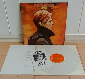 【UK盤1stPress マトA1/B1 with FAN CLUBリーフレット】David Bowie(デビッドボウイ) / LOW