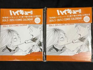 ハイキュー★『劇場版ハイキュー ！ゴミ捨て場の決戦 』公開記念 2024.3〜2025.3COMIC CALENDAR 2点セット！BAILA付録