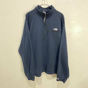 送料無料☆９０ｓ☆USA製☆THE NORTH FACE☆ノースフェイス☆ハーフジップフリースセーター☆ポーラテック☆ワンポイントロゴ☆XL☆C24M