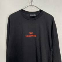 送料無料☆THEHUNDREDS☆ハンドレッツ☆両面プリントロンT☆バックプリント☆黒☆L_画像2