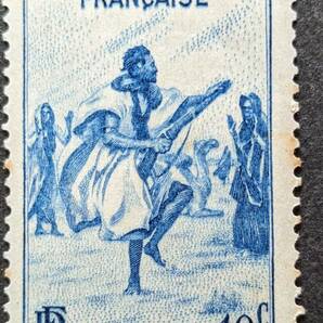 【外国切手】 仏領西アフリカ 1947年03月24日 発行 ローカルな動機 未使用の画像1