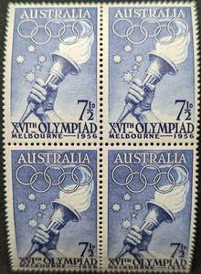 【外国切手】 オーストラリア 1956年10月31日 発行 オリンピック - オーストラリア、メルボルン 田形 未使用 265