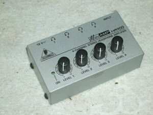 Behringer ベリンガー ４ch ヘッドフォンアンプ　HA400 MICROAMP