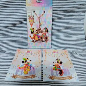 東京ディズニーリゾート　 バッグチャーム 　40周年ドリームゴーラウンド　ポストカード