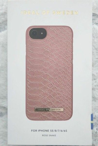 【美品】IDEAL OF SWEDEN　iPhoneケース　ピンク　クロコ