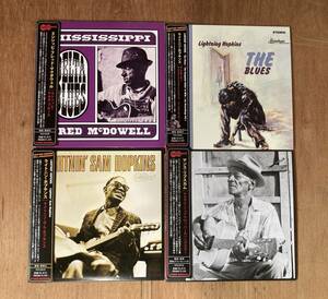 ■豪華!帯付き美品/廃盤紙ジャケCD■ブルース CD合計4枚セット!■Arhoolie/Lightnin' Hopkins/Fred McDowell/Mance Lipscomb