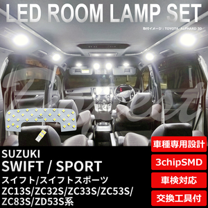 スイフト/スポーツ LEDルームランプセット ZC13S/32S/33S/53S/83S ZD53S系