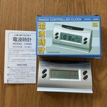 【未使用】アデッソ★電波時計C899★デジタル目覚まし時計_画像1